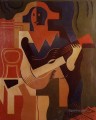 harlequin with guitar 1919 Juan Gris